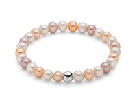 Bracciale Miluna Donna Giochi di perle in Argento Perla PBR3359